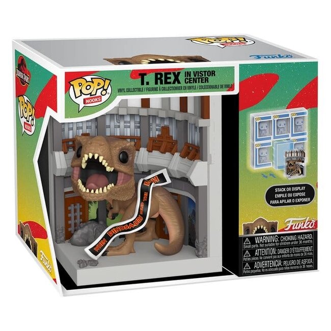 Jurassic Park POP! Nooks Vinyl Diorama Visitor's Center 16 cm