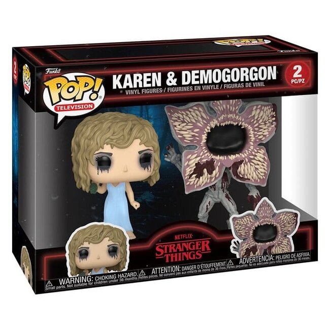 Stranger Things POP! Vinyl Figures 2-Pack Karen & Demogorgon 2 cm