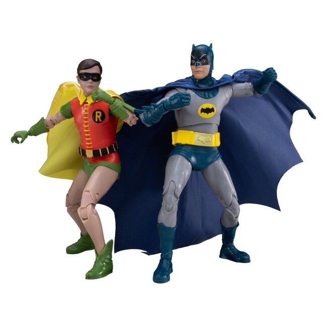 Batman Classic TV-Serie DC Multiverse McFarlane Sammleredition Actionfiguren 2er-Pack Batman und Robin 18 cm