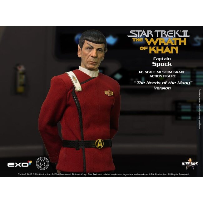 Star Trek: Der Zorn des Khan Actionfigur 1/6 Captain Spock Needs of the Many Version 30 cm