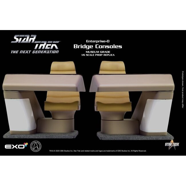Star Trek: The Next Generation Replika 1/6 Enterprise-D Brückenkonsolen-Set