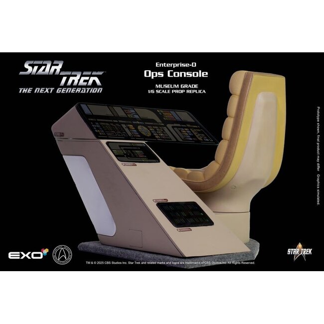 Star Trek: The Next Generation Replika 1/6 Enterprise-D Brücken-OPS-Konsole