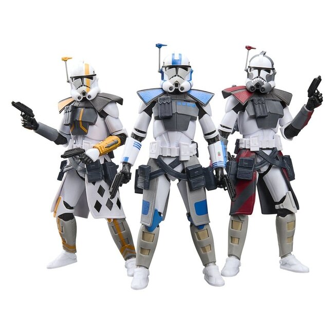 Star Wars: The Clone Wars Black Series Actionfiguren-3er-Pack ARC Trooper Havoc, Colt & Blitz 15 cm