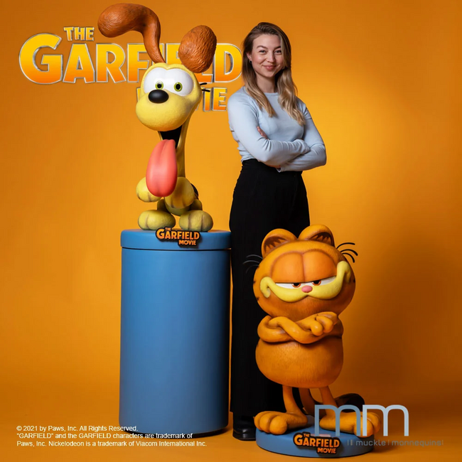 Garfield-Filmfigur in Lebensgröße, 90 cm