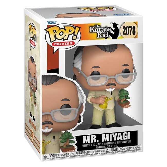 Karate Kid POP! Movies Vinyl Figure Mr. Miyagi w/BT 9 cm