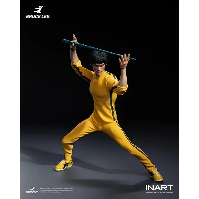 Bruce Lee (gelber Overall) Sammlerfigur im Maßstab 1:12, 16 cm