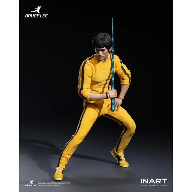 Bruce Lee (gelber Overall) Sammlerfigur im Maßstab 1:12, 16 cm