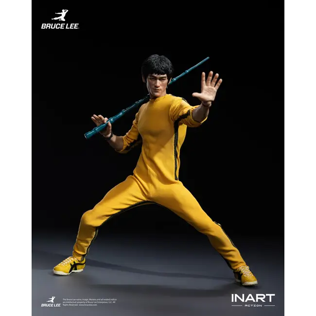 Bruce Lee (gelber Overall) Sammlerfigur im Maßstab 1:12, 16 cm
