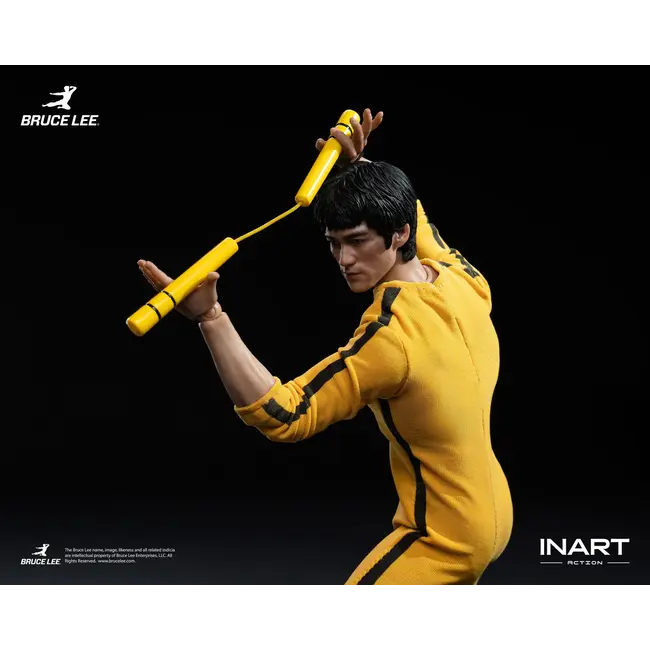 Bruce Lee (gelber Overall) Sammlerfigur im Maßstab 1:12, 16 cm