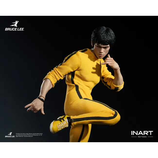 Bruce Lee (gelber Overall) Sammlerfigur im Maßstab 1:12, 16 cm
