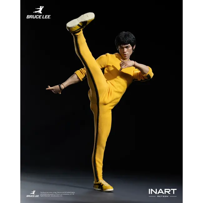 Bruce Lee (gelber Overall) Sammlerfigur im Maßstab 1:12, 16 cm