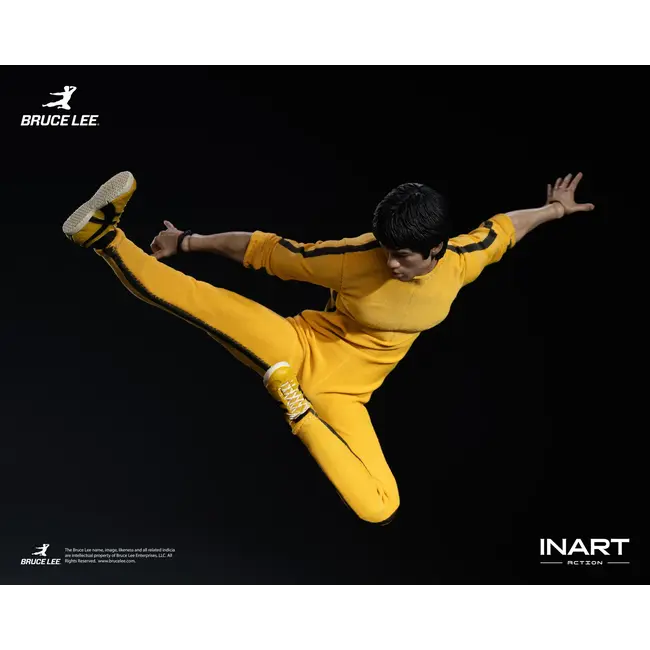 Bruce Lee (gelber Overall) Sammlerfigur im Maßstab 1:12, 16 cm