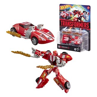 Hasbro Transformers Collaborative Hot Wheels x Transformers Deluxe Class Actionfigur Twin Mill 13 cm