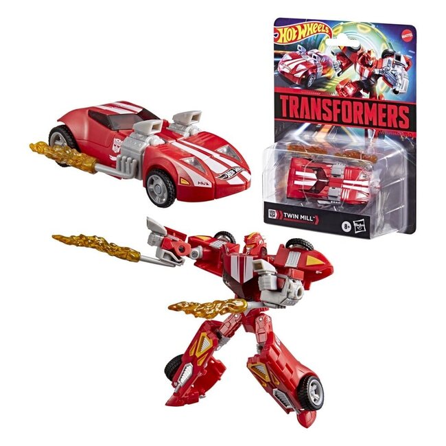 Transformers Collaborative Hot Wheels x Transformers Deluxe Class Actionfigur Twin Mill 13 cm