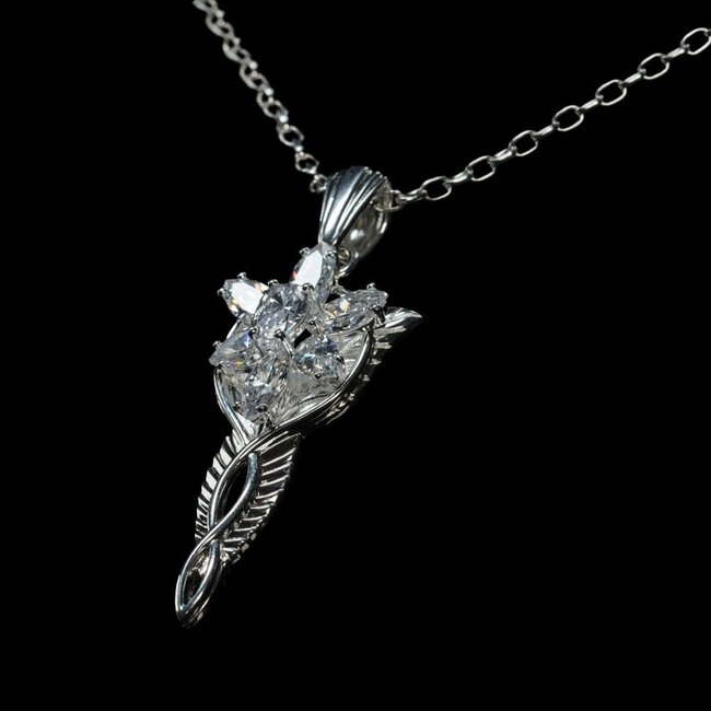 Herr der Ringe Replika 1/1 Anhänger & Kette Evenstar (Sterlingsilber)
