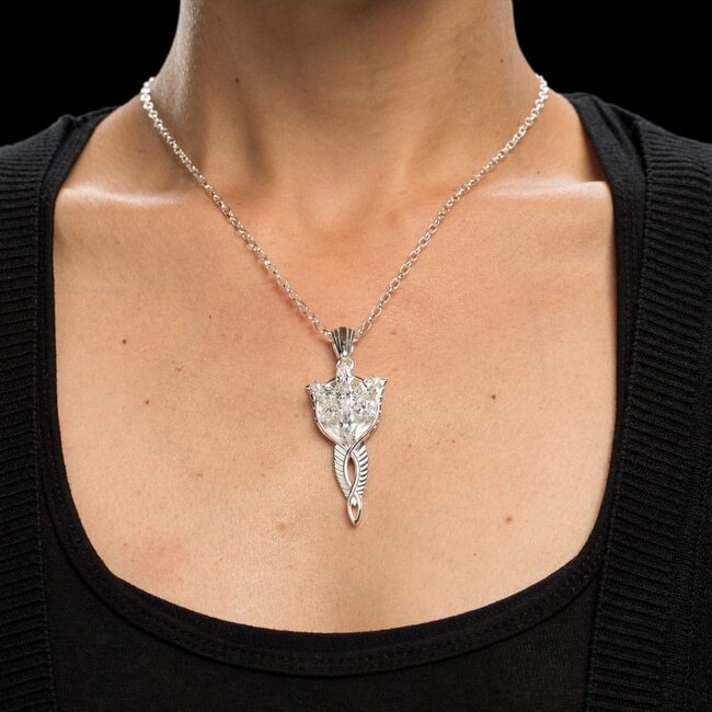 Herr der Ringe Replika 1/1 Anhänger & Kette Evenstar (Sterlingsilber)