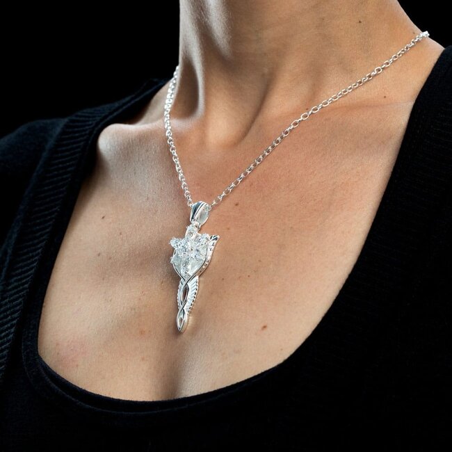 Herr der Ringe Replika 1/1 Anhänger & Kette Evenstar (Sterlingsilber)