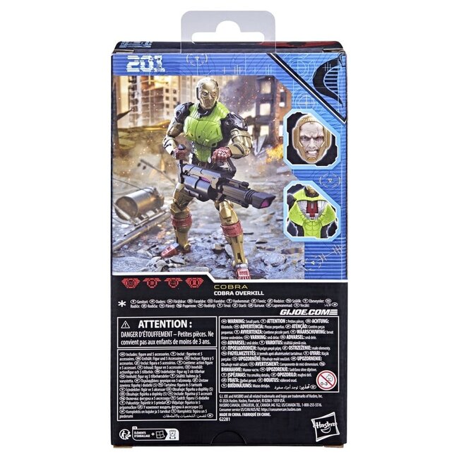 G.I. Joe Classified Series Action Figure #201 Cobra Overkill 15 cm