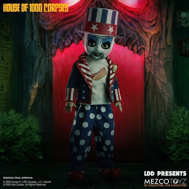 House of 1000 Corpses LDD präsentiert: Puppe Captain Spaulding, 25 cm