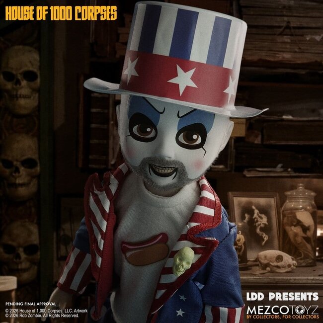 House of 1000 Corpses LDD Presents Doll Captain Spaulding 25 cm