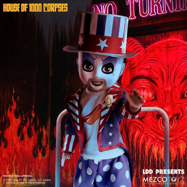 House of 1000 Corpses LDD präsentiert: Puppe Captain Spaulding, 25 cm