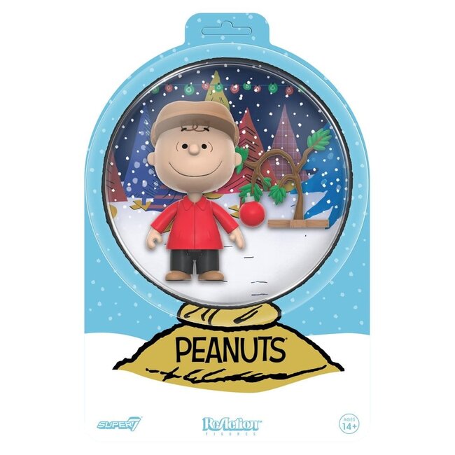 Peanuts ReAction Action Figure Charlie Brown and Sad Tree (Snow Globe Card Back)