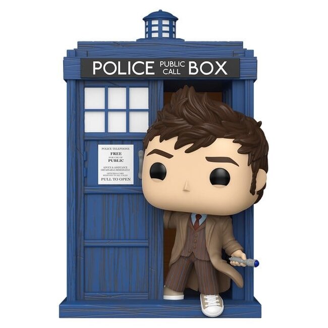Doctor Who POP! Rides Deluxe Vinyl Tenth Doctor with TARDIS 9 cm