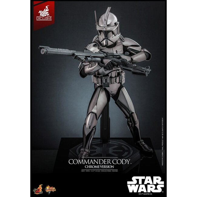 Star Wars Movie Masterpiece Actionfigur 1/6 Commander Cody (Chrome Version) Hot Toys Exklusiv 30 cm