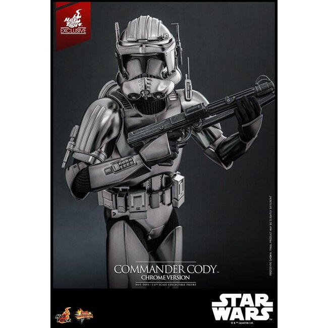 Star Wars Movie Masterpiece Action Figure 1/6 Commander Cody (Chrome Version) Hot Toys Exclusive 30 cm
