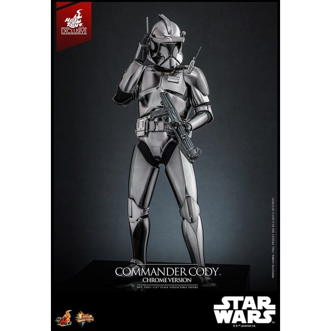 Star Wars Movie Masterpiece Action Figure 1/6 Commander Cody (Chrome Version) Hot Toys Exclusive 30 cm