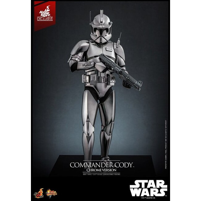 Star Wars Movie Masterpiece Action Figure 1/6 Commander Cody (Chrome Version) Hot Toys Exclusive 30 cm
