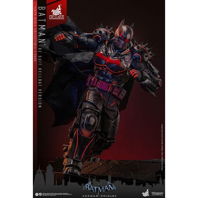 Batman Arkham Origins Videospiel-Meisterwerk-Actionfigur 1/6 XE Anzug Hellbat Version Hot Toys Exklusiv 33 cm