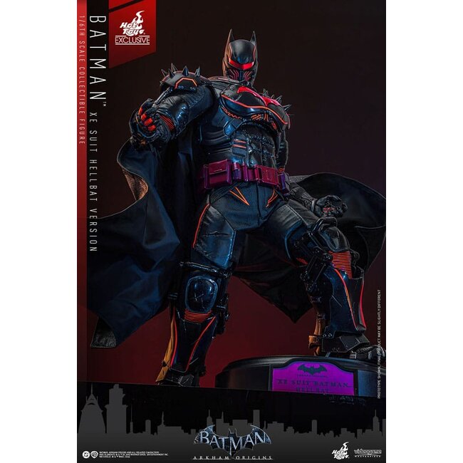Batman Arkham Origins Videospiel-Meisterwerk-Actionfigur 1/6 XE Anzug Hellbat Version Hot Toys Exklusiv 33 cm