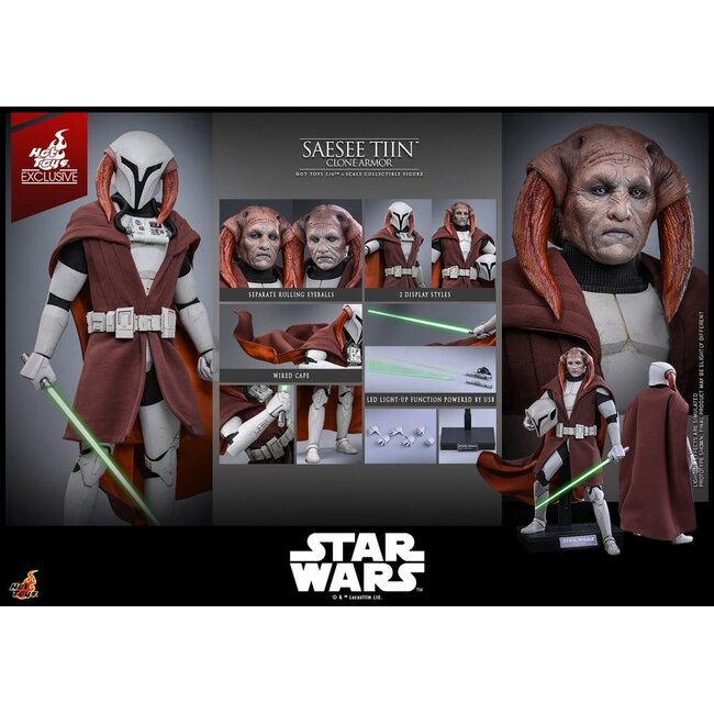 Star Wars: The Clone Wars Television Masterpiece Action Figure 1/6 Saesee Tiin (Clone Armor) (Hot Toys Exclusive) 32 cm