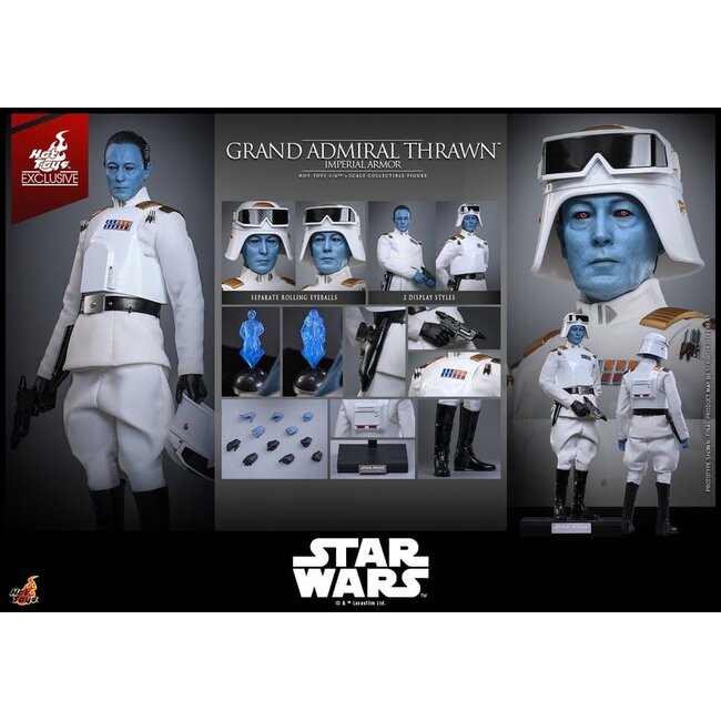 Star Wars: Rebels Television Masterpiece Action Figure 1/6 Grand Admiral Thrawn (Imperial Armor) Hot Toys Exclusive 32 cm
