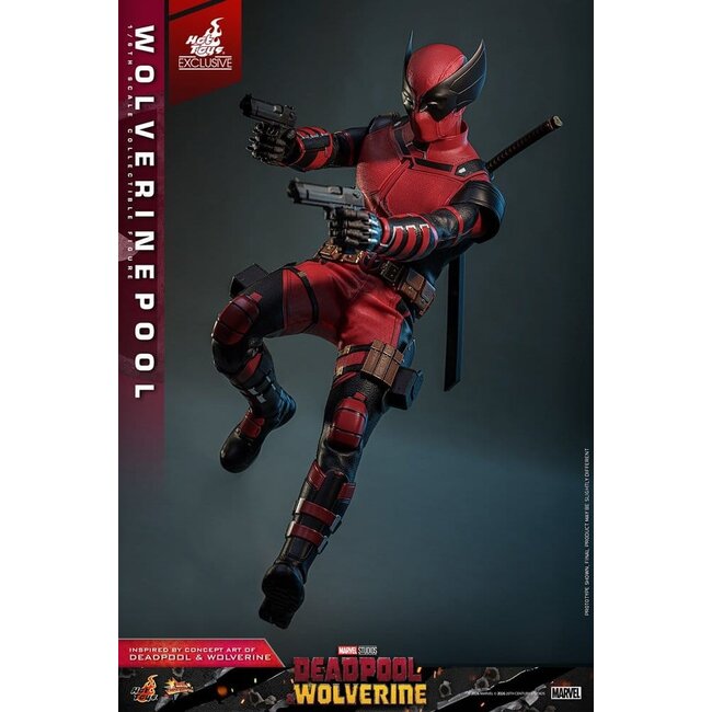 Deadpool & Wolverine Movie Masterpiece Actionfigur 1/6 Wolverinepool Hot Toys Exklusiv 31 cm