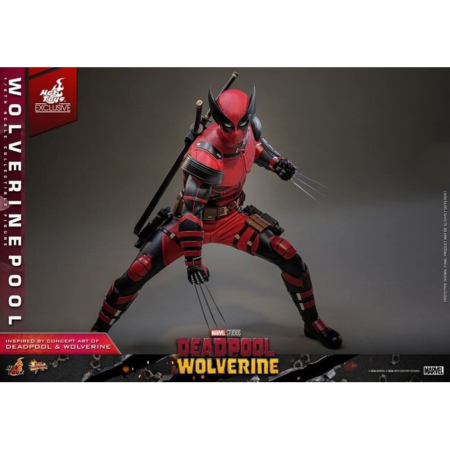 Deadpool & Wolverine Movie Masterpiece Actionfigur 1/6 Wolverinepool Hot Toys Exklusiv 31 cm