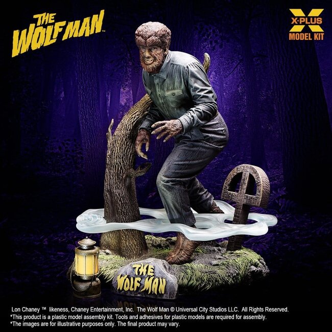Wolf Man Plastikmodellbausatz 1/8 Lon Chaney Jr. als Wolf Man 22 cm (Reproduktion)