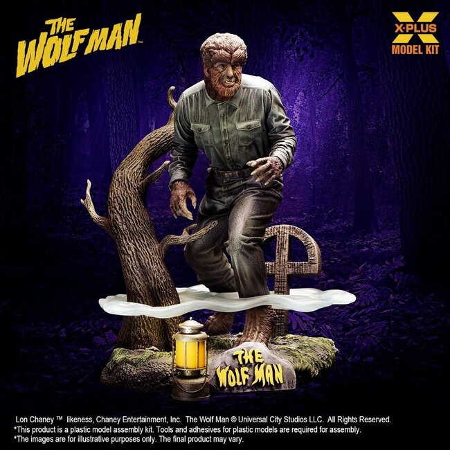 Wolf Man Plastikmodellbausatz 1/8 Lon Chaney Jr. als Wolf Man 22 cm (Reproduktion)
