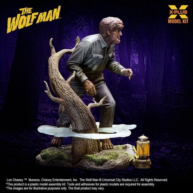 Wolf Man Plastikmodellbausatz 1/8 Lon Chaney Jr. als Wolf Man 22 cm (Reproduktion)