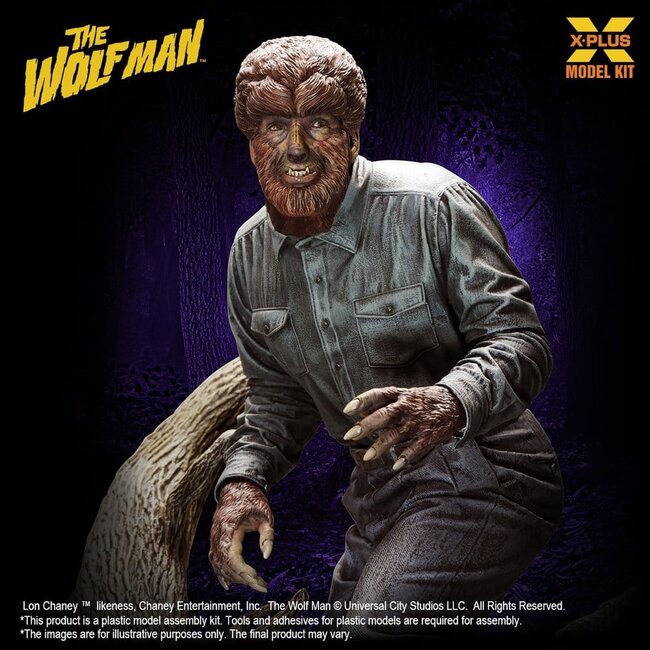 Wolf Man Plastikmodellbausatz 1/8 Lon Chaney Jr. als Wolf Man 22 cm (Reproduktion)