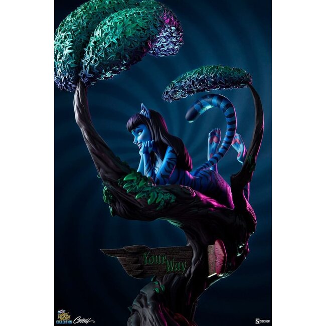 Märchenhafte Fantasien Kollektion Statue Lady Grinsekatze 63 cm