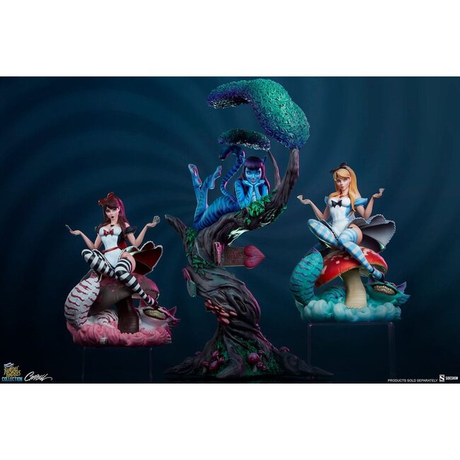 Märchenhafte Fantasien Kollektion Statue Lady Grinsekatze 63 cm