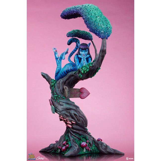 Märchenhafte Fantasien Kollektion Statue Lady Grinsekatze 63 cm