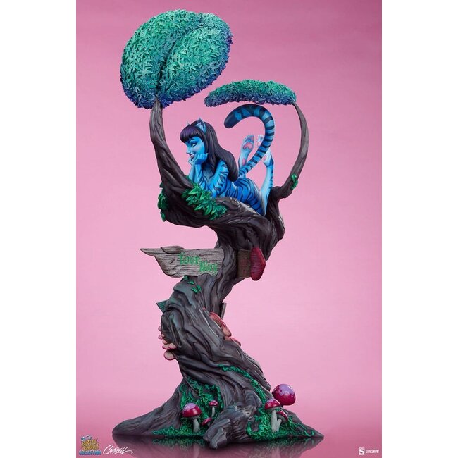 Märchenhafte Fantasien Kollektion Statue Lady Grinsekatze 63 cm