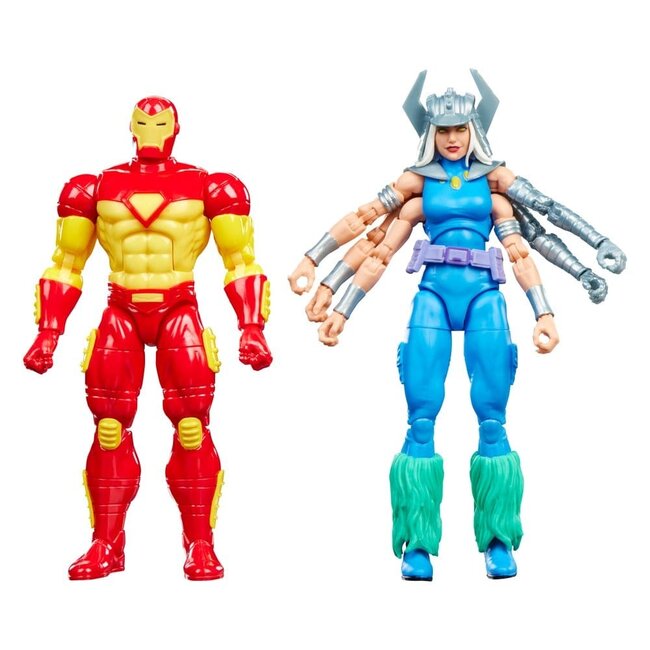Marvel Games Marvel Legends Actionfiguren-Doppelpack: Iron Man & Marvel's Spiral (15 cm)