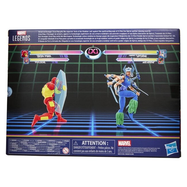 Marvel Games Marvel Legends Actionfiguren-Doppelpack: Iron Man & Marvel's Spiral (15 cm)
