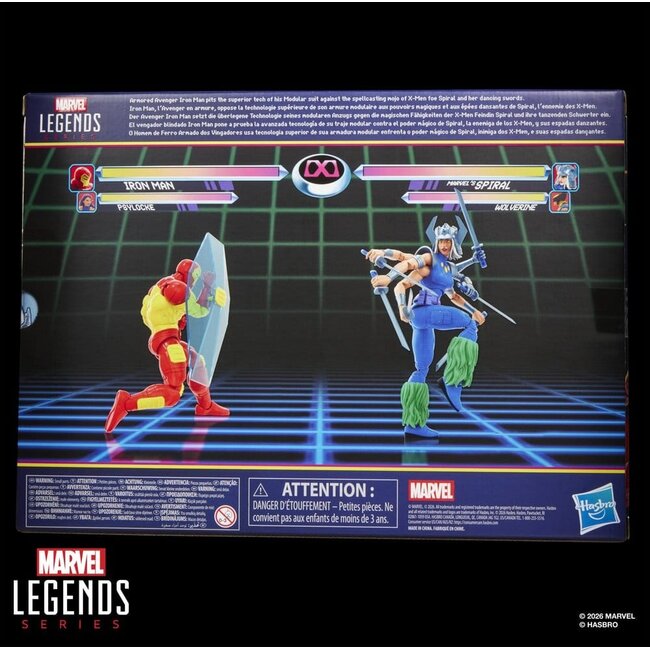 Marvel Games Marvel Legends Action Figure 2-Pack Iron Man & Marvel's Spiral 15 cm