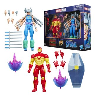 Hasbro Marvel Games Marvel Legends Actionfiguren-Doppelpack: Iron Man & Marvel's Spiral (15 cm)