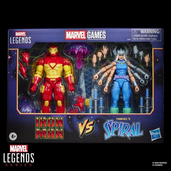 Marvel Games Marvel Legends Actionfiguren-Doppelpack: Iron Man & Marvel's Spiral (15 cm)